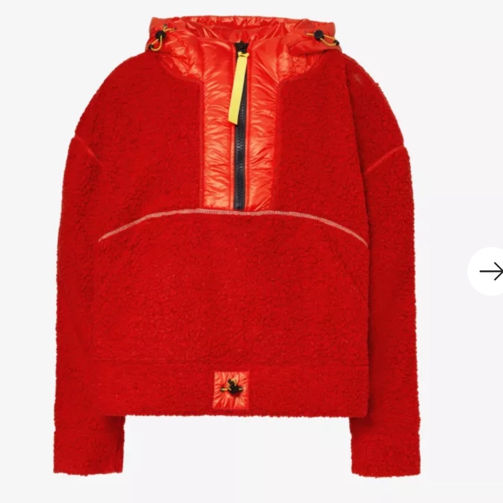 Red Canada Goose X Pyer Moss Throwback sweatshirt with yellow finishes - Picture 4 of 17